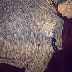 Pink half zip sweatshirt